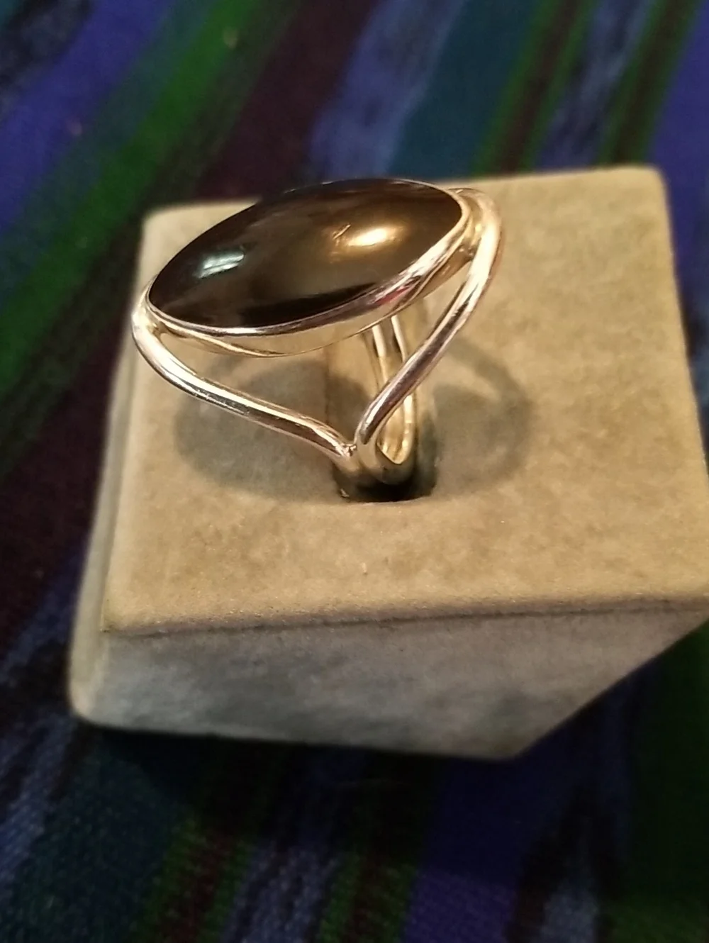 Silver and Onyx Ring